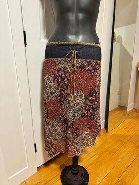 Bohemian Paisley Midi Skirt
